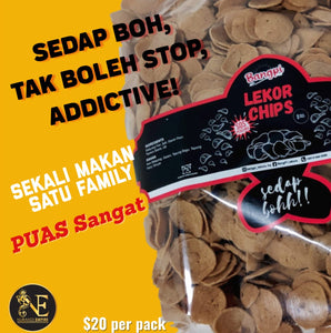 BANGPI - LEKOR CHIPS - 1 Kg + 1 x Sos Bottle